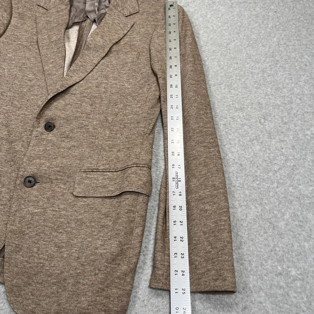 Bonobos Jetsetter Knit Blazer Mens 38R Oatmeal Slim Fit Lanificio Fortex Sport